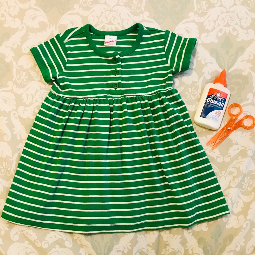 Hanna Andersson Play Day Dress Short Sleeve Green